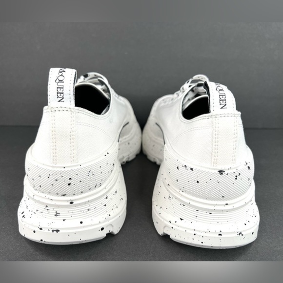 Alexander McQueen Men's Tread Slick Speckled Low-Top Sneakers Size EU 49 - US 16 - Picture 6 of 13